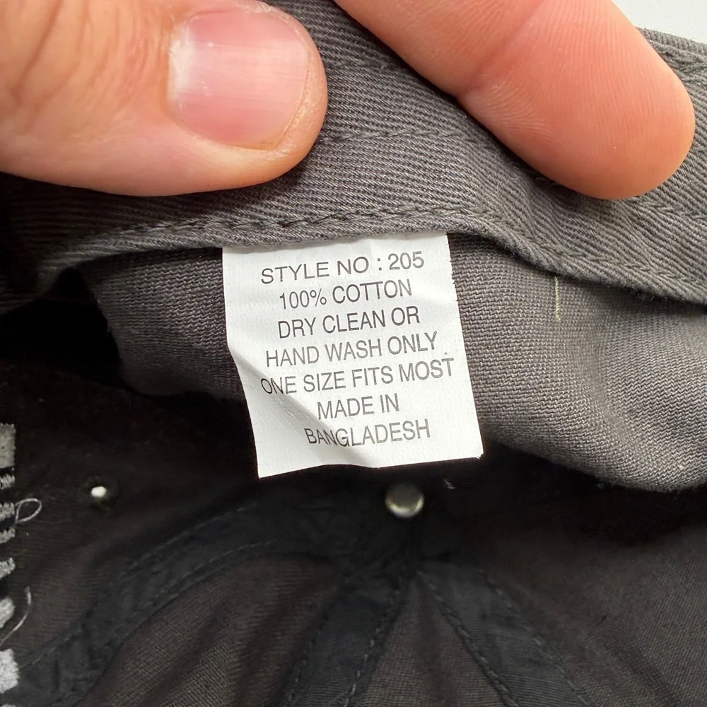 House of Gainz Mecca of the South Embroidered Gym Hat Gray Cotton Dad‎ Cap 205